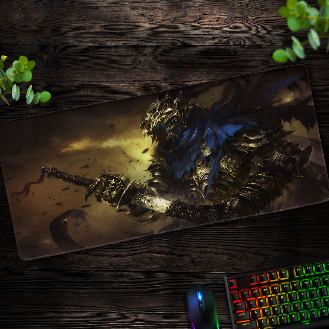 Dark Souls Abyss King Desk Mat, Manus Gaming Mouse Pad