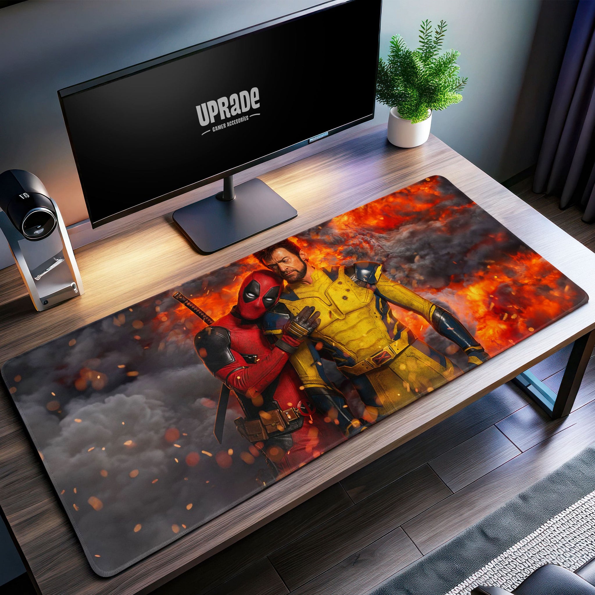 Deadpool & Wolverine Desk Mat, Marvel Heroes Mouse Pad