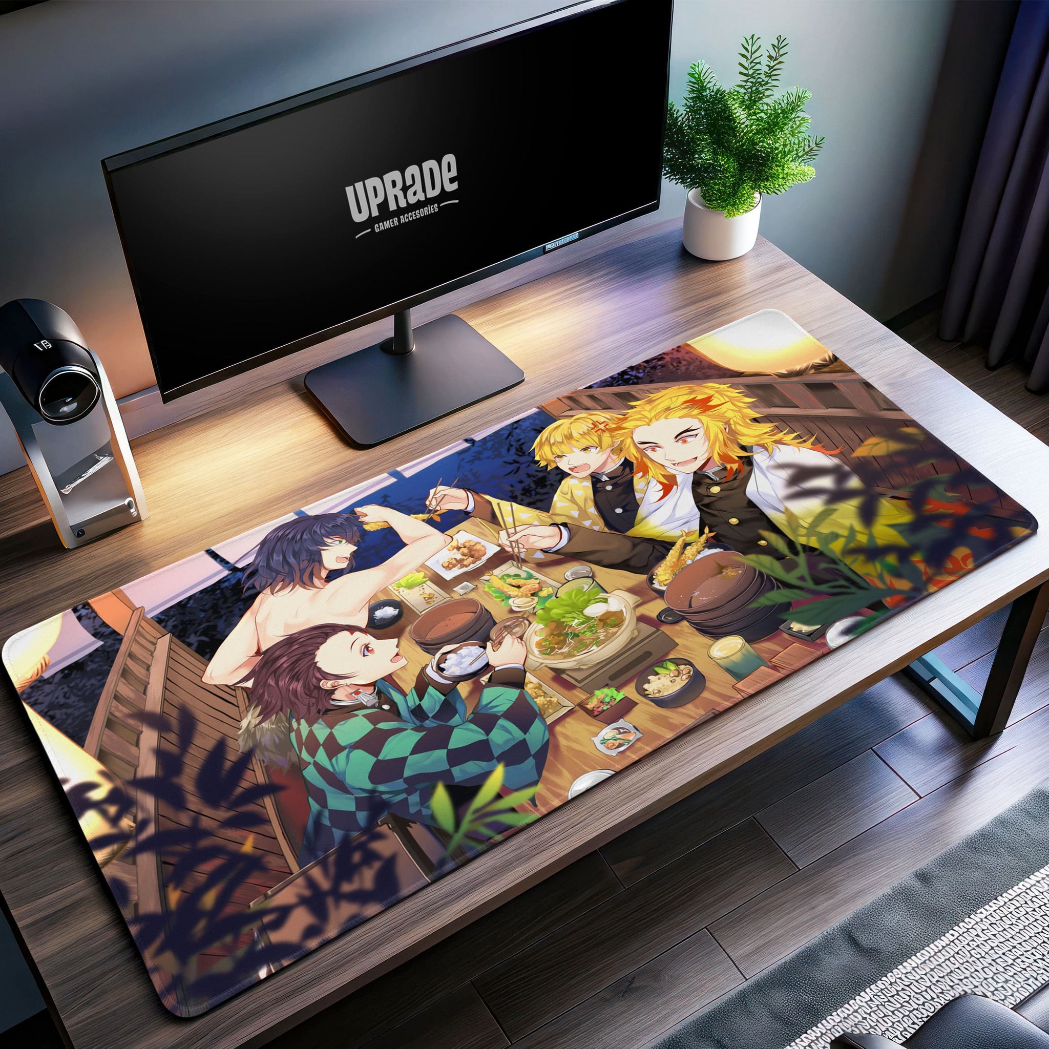 Demon Slayer Dining Scene Desk Mat, Hashira Feast Mouse Pad