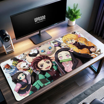 Demon Slayer Team Desk Mat, Tanjiro & Friends Anime Mouse Pad