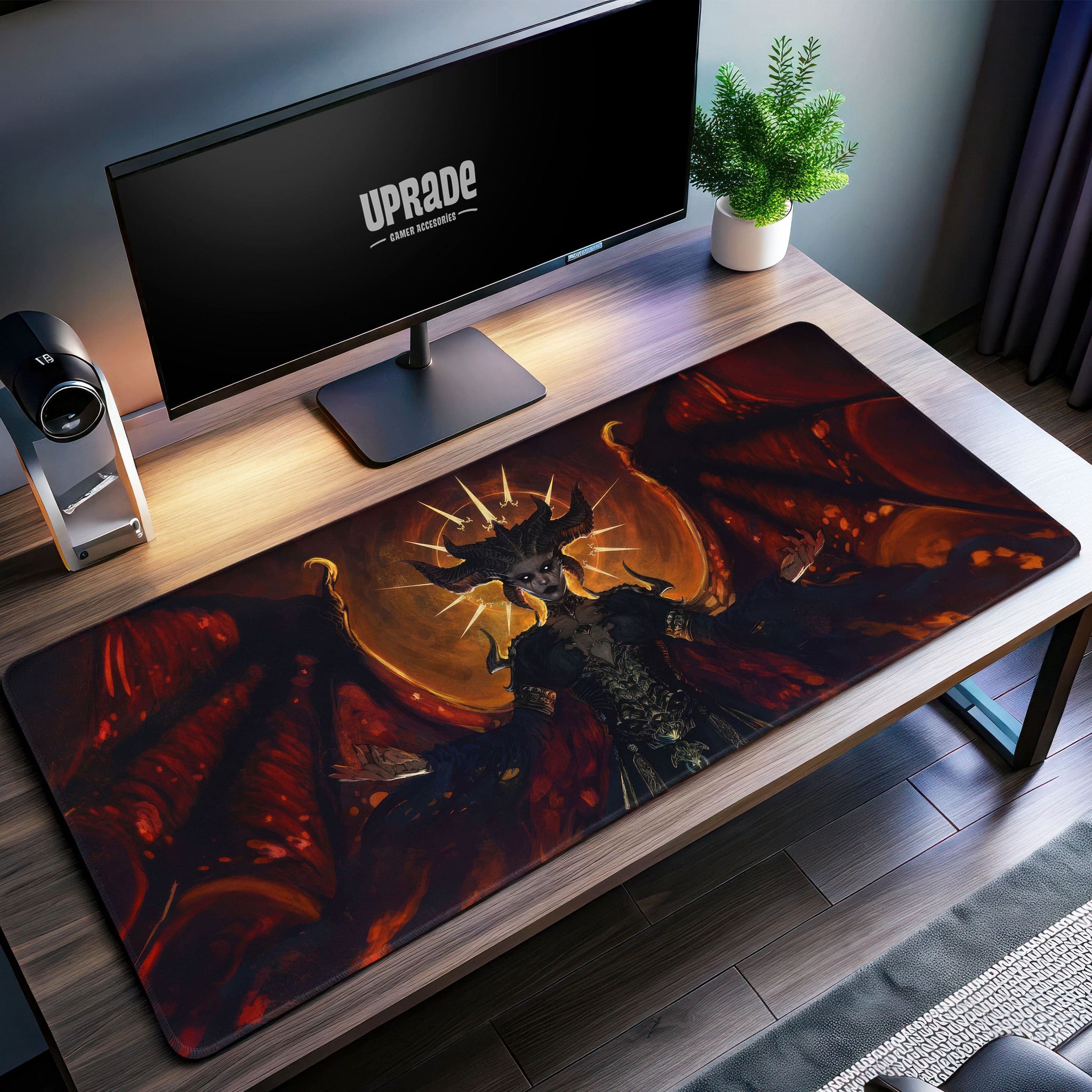 Diablo Lilith Desk Mat, Dark Fantasy Gaming Mouse Pad