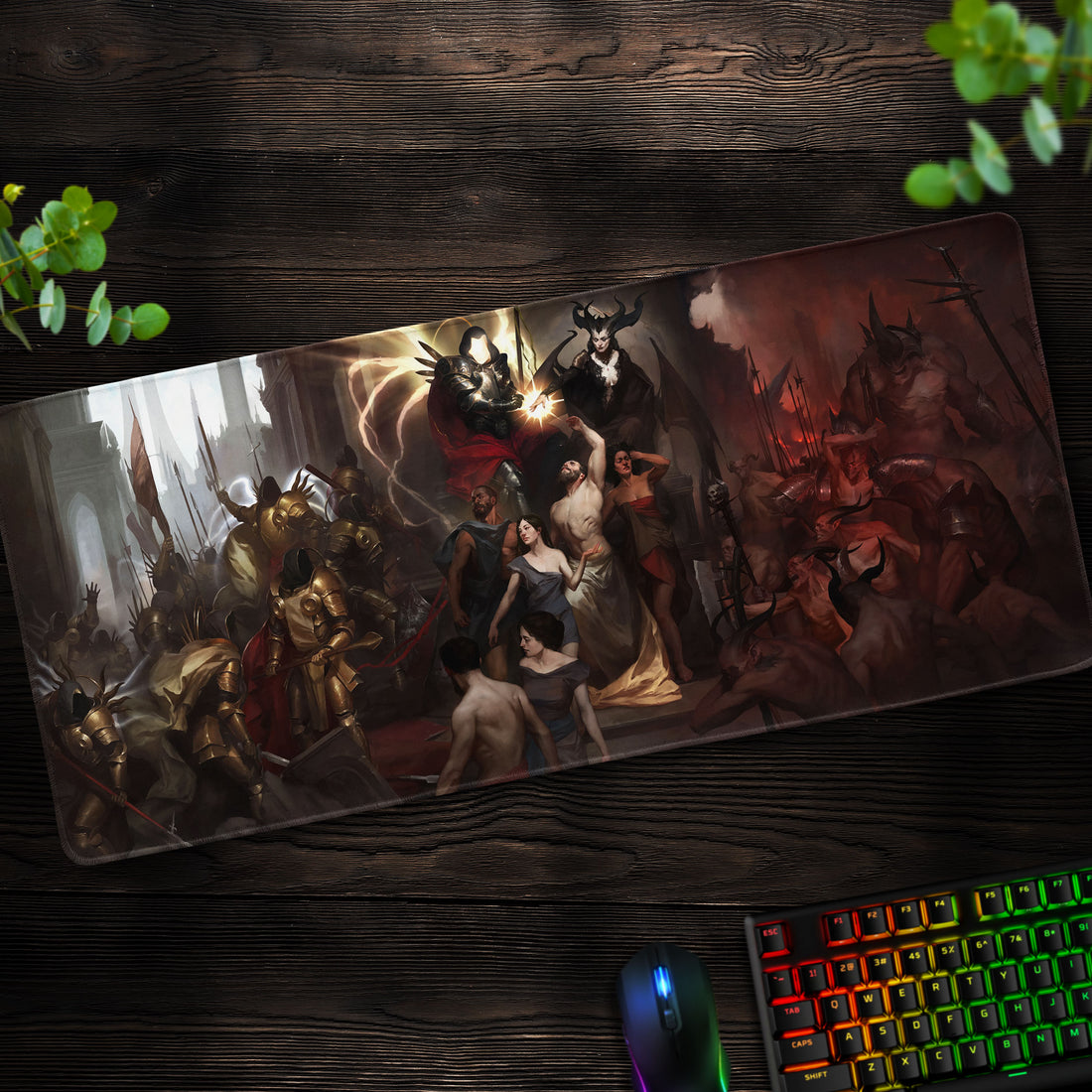 Diablo Eternal Conflict Desk Mat, Epic Battle Mouse Pad