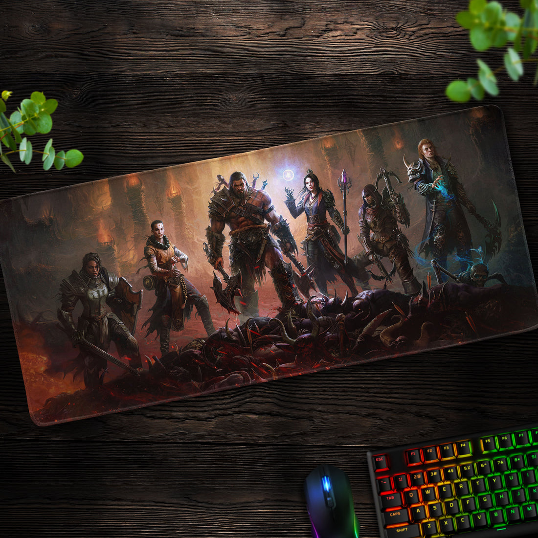 Diablo Heroes Desk Mat, Ultimate Demon Slayer Mouse Pad