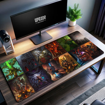 Diablo Legendary Collage Desk Mat, Iconic Moments Mouse Pad