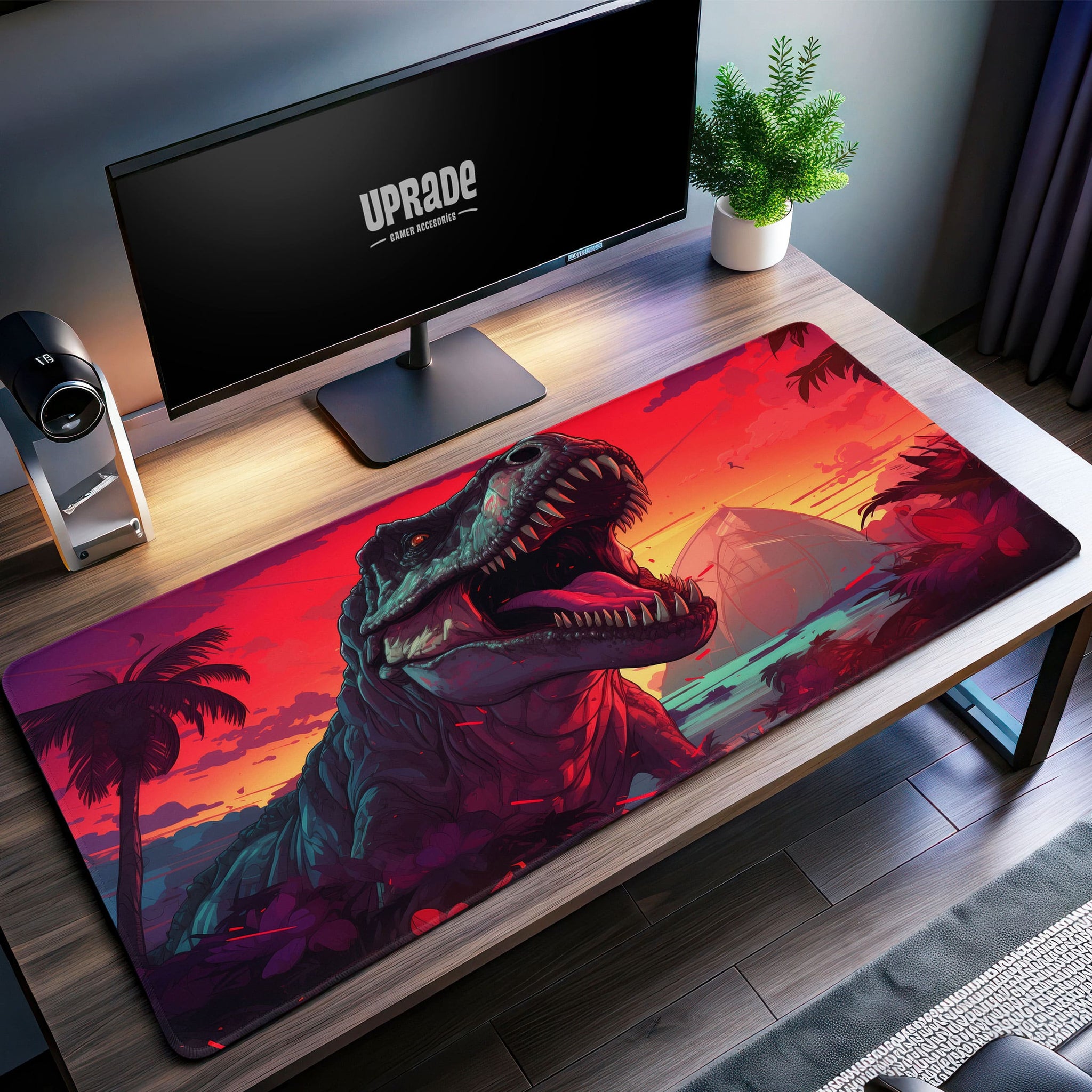 Jurassic Dinosaur Desk Mat, T-Rex Mouse Pad