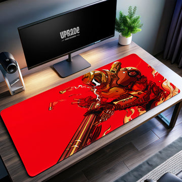 Doom Slayer Inferno Desk Mat, Action-Packed Gaming Mouse Pad