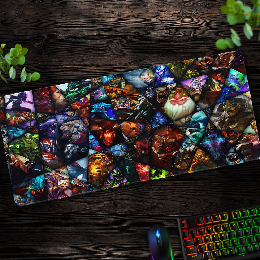 Dota 2 Heroes Desk Mat, Ultimate Gaming Mouse Pad