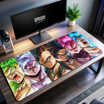 Dragon Ball Z Warriors Desk Mat, Saiyan Power Mouse Pad