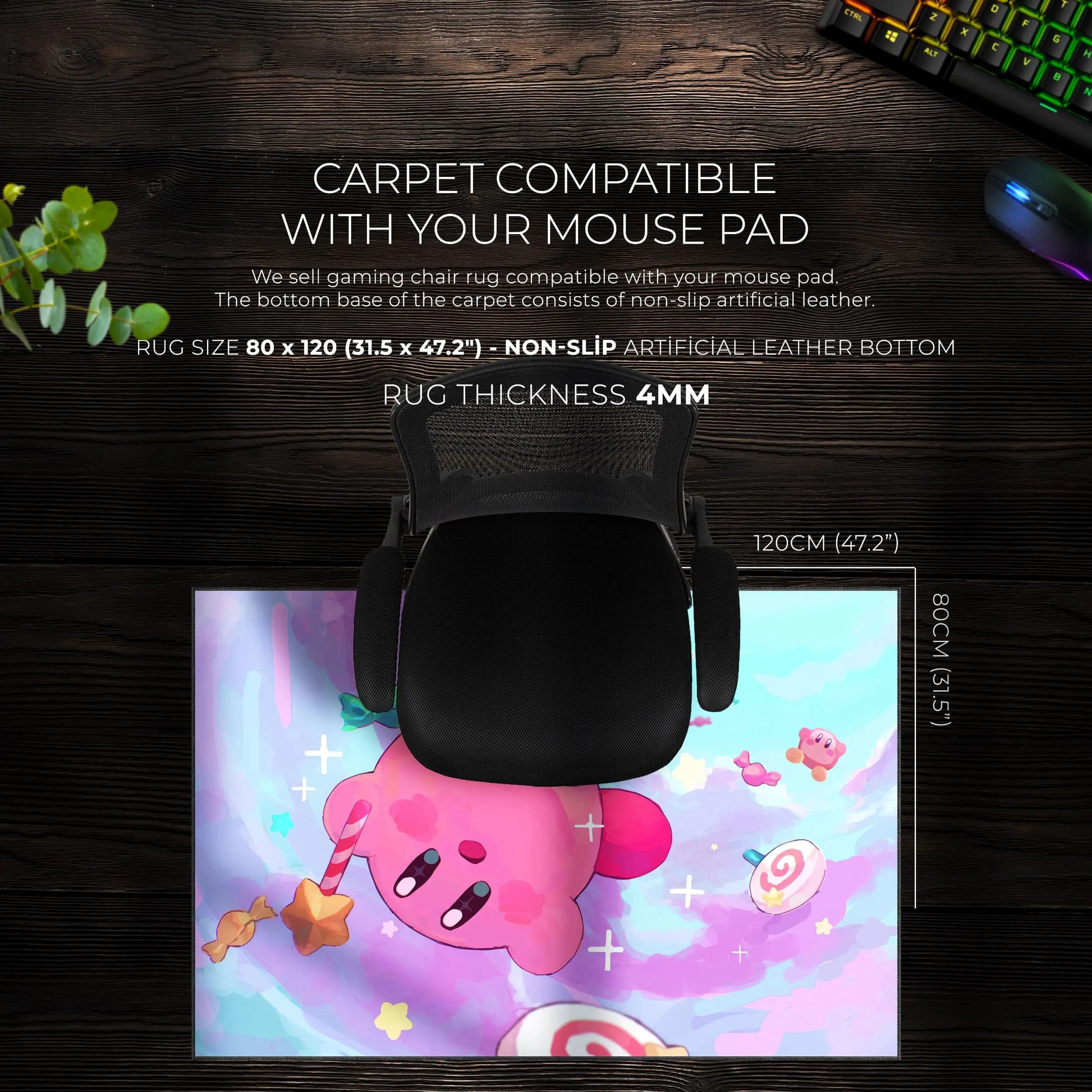 Kirby Dreamland Desk Mat, Pastel Adventure Mouse Pad - Cocoon Markt
