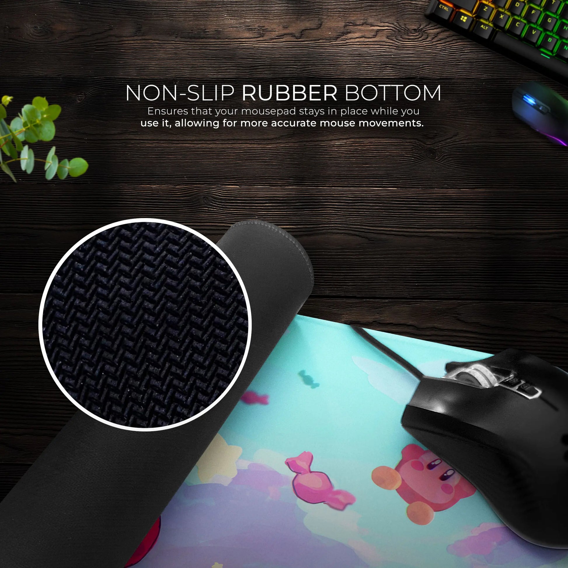 Kirby Dreamland Desk Mat, Pastel Adventure Mouse Pad - Cocoon Markt