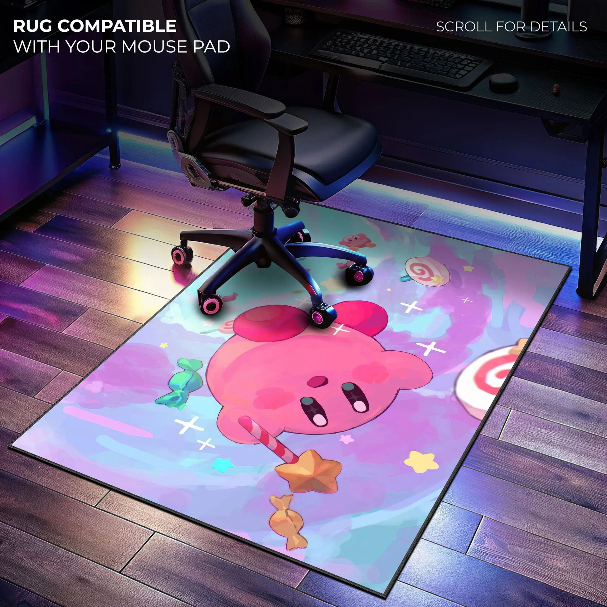 Kirby Dreamland Desk Mat, Pastel Adventure Mouse Pad - Cocoon Markt