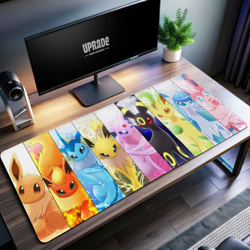 Eeveelutions Desk Mat, Pokémon Eevee Mouse Pad