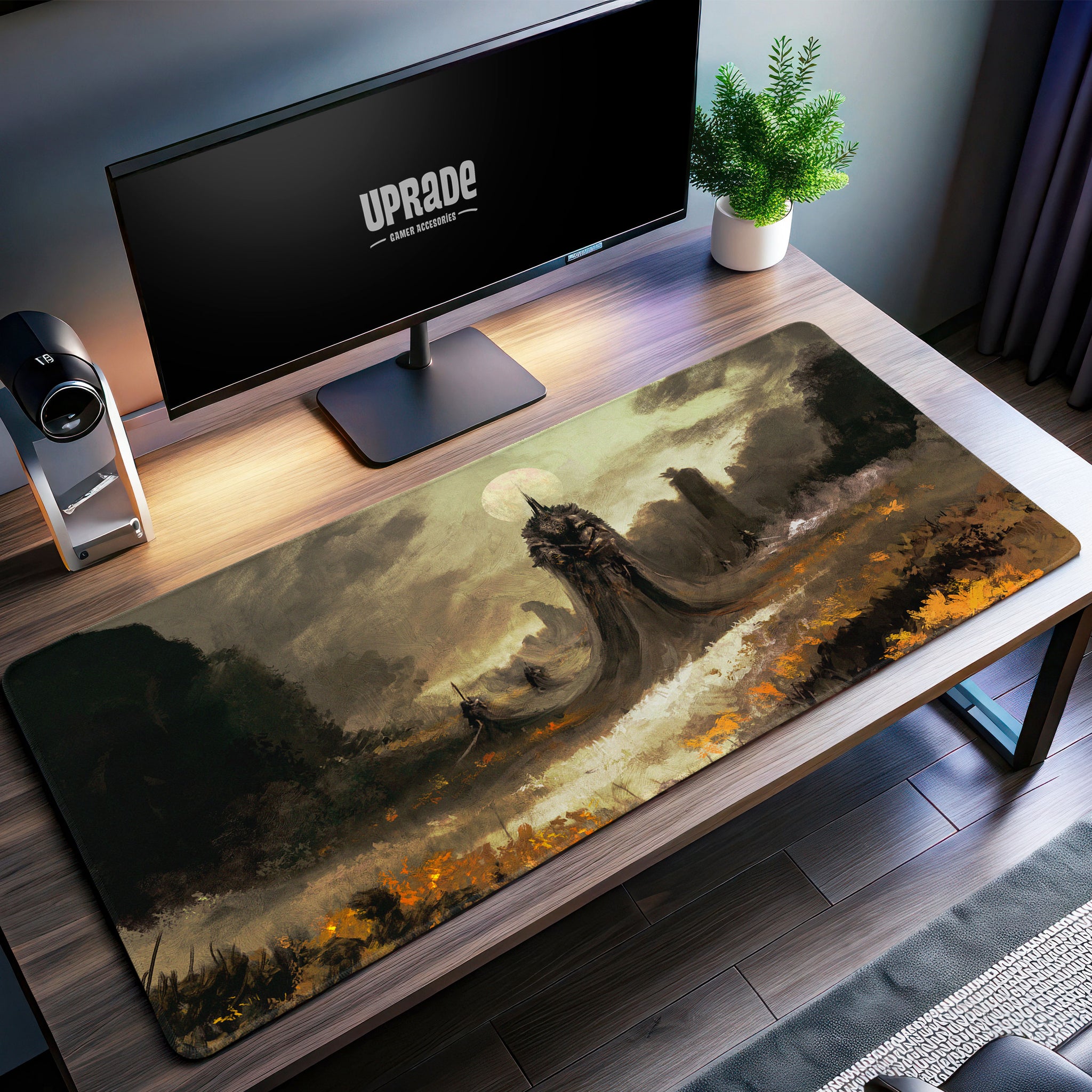 Elden Ring Deathroot Desk Mat, Gloaming Ruins Mouse Pad