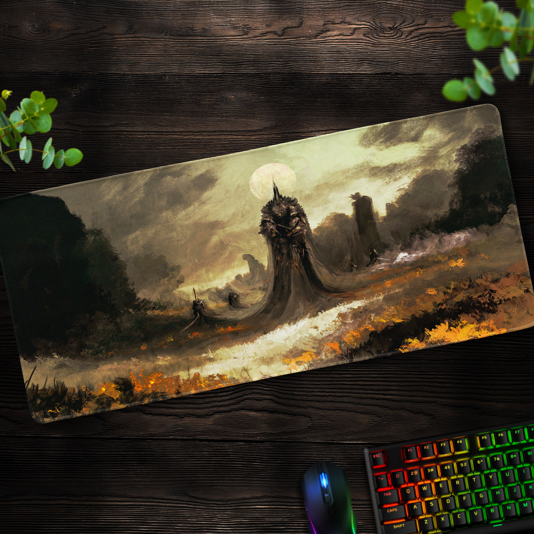 Elden Ring Deathroot Desk Mat, Gloaming Ruins Mouse Pad