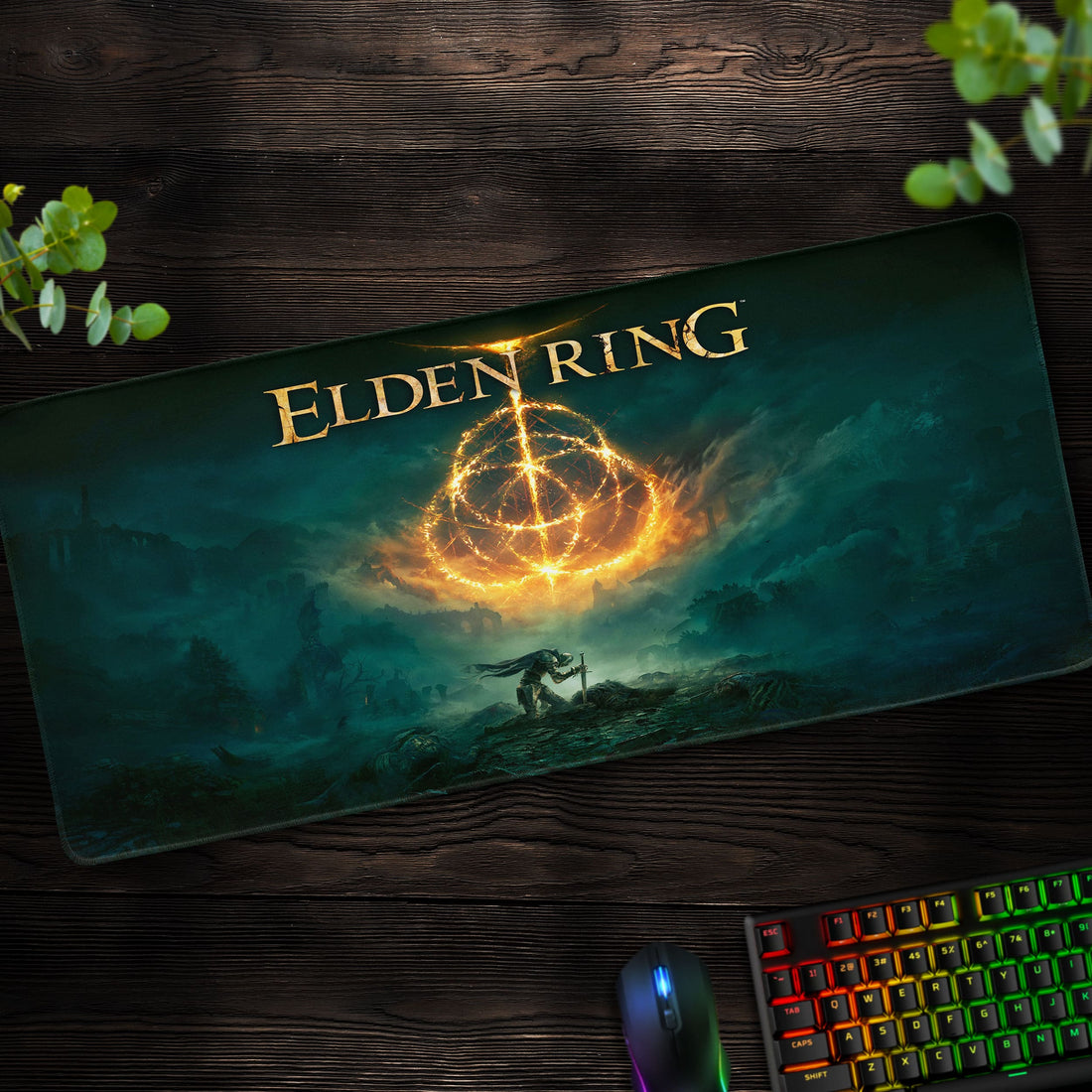 Elden Ring Desk Mat, Golden Erdtree Mouse Pad