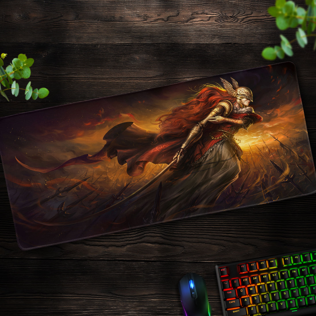 Elden Ring Malenia Desk Mat, Blade of Miquella Mouse Pad