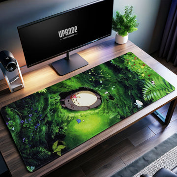 Totoro Forest Haven Desk Mat, Studio Ghibli Mouse Pad