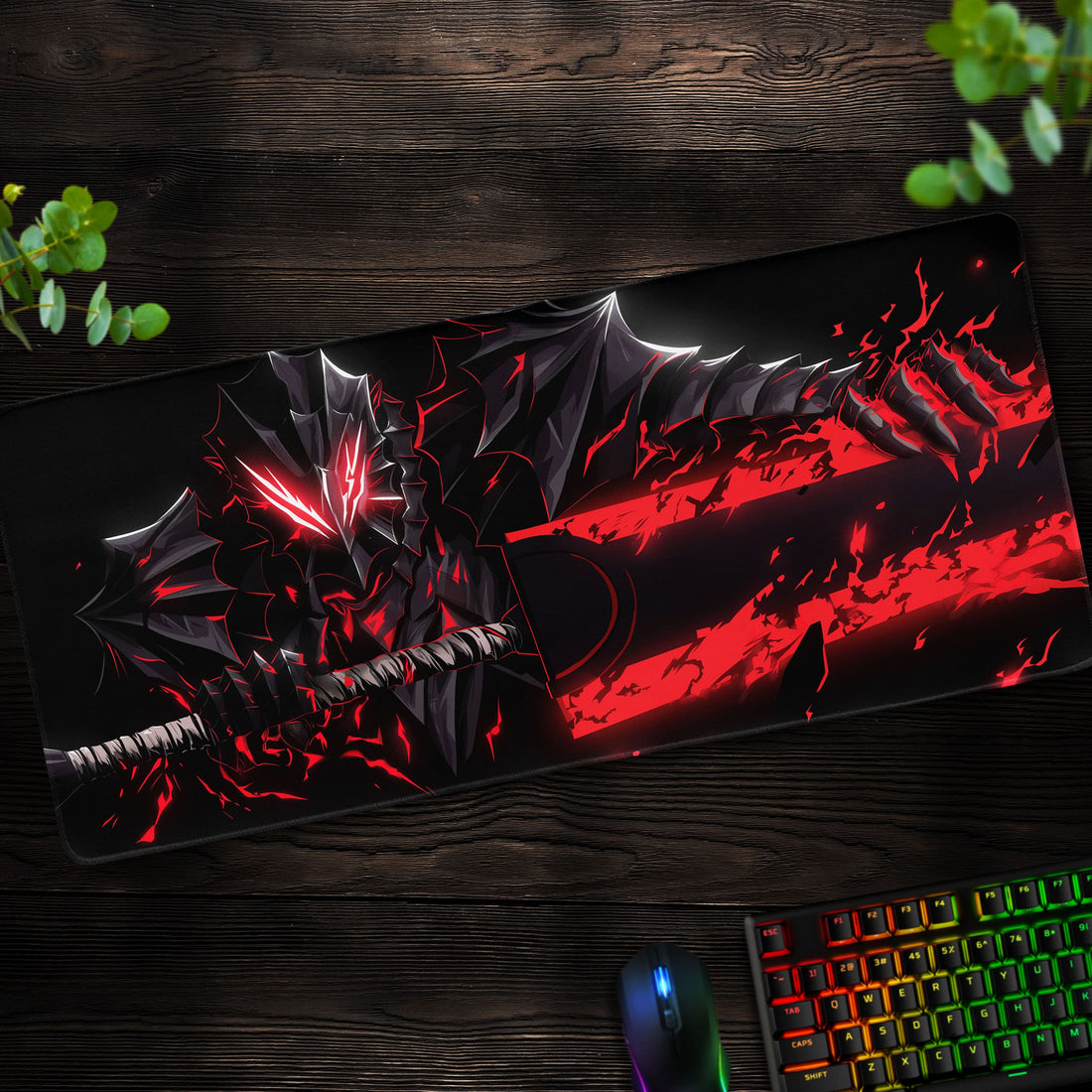 Berserk Eclipse Fury Desk Mat, Guts Anime Mouse Pad