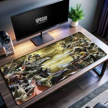 Final Fantasy Heroes vs Villains Desk Mat, Epic Battle Mouse Pad