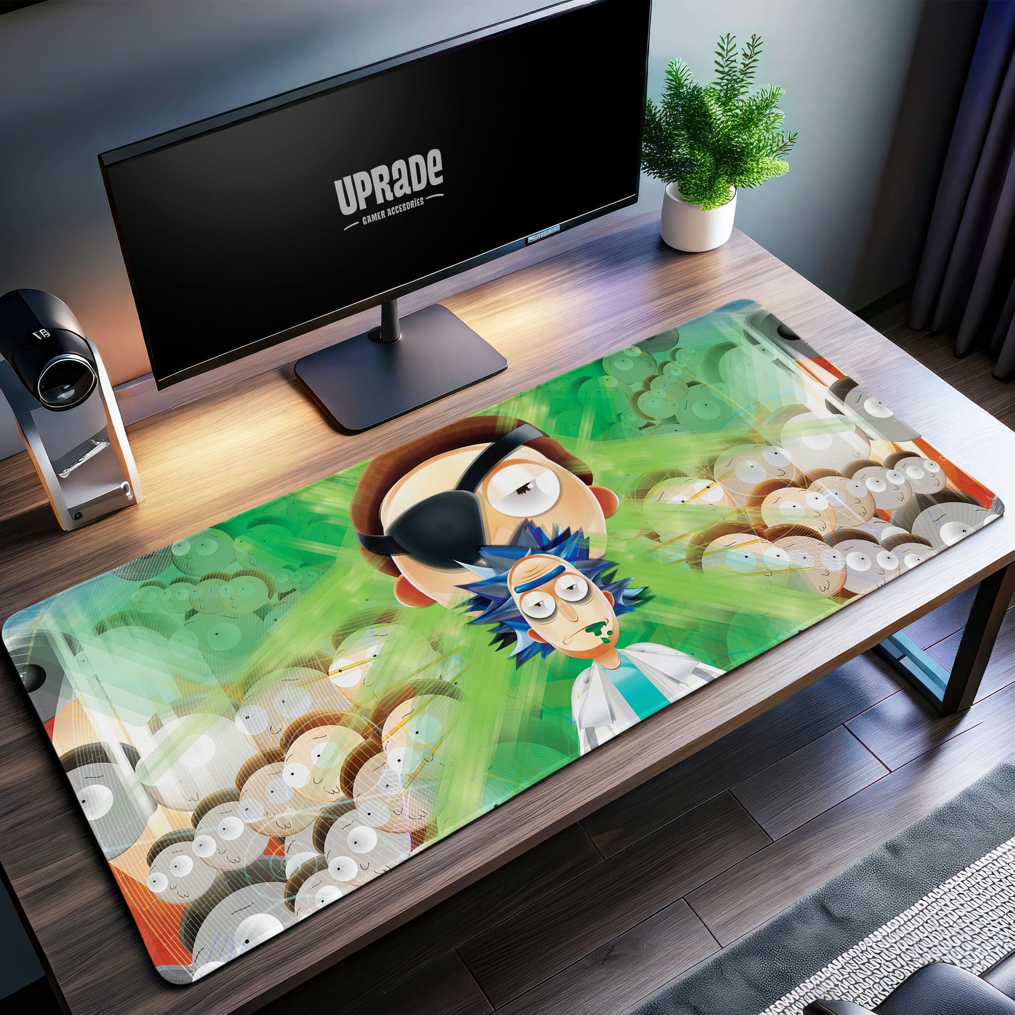 Rick and Morty Council of Ricks Desk Mat, Multiverse Madness Mouse Pad