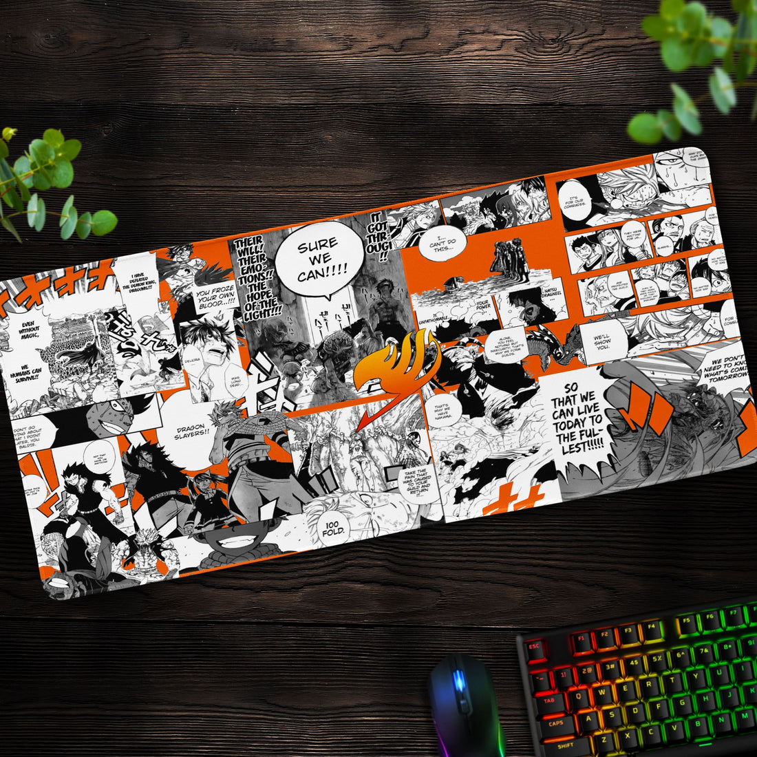 Fairy Tail Manga Collage Desk Mat, Guild Adventure Mouse Pad