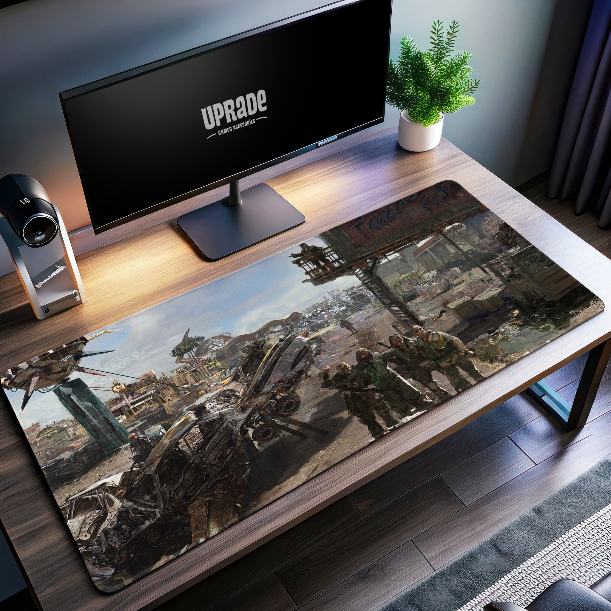 Fallout Paradise Falls Desk Mat, Wasteland Survivors Mouse Pad