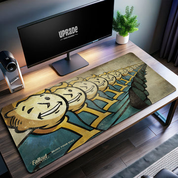 Fallout Vault Boy Desk Mat, Retro Vault-Tec Mouse Pad