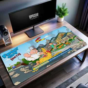 Family Guy Multiverse Battle Desk Mat, Peter vs Chicken Mouse Pad