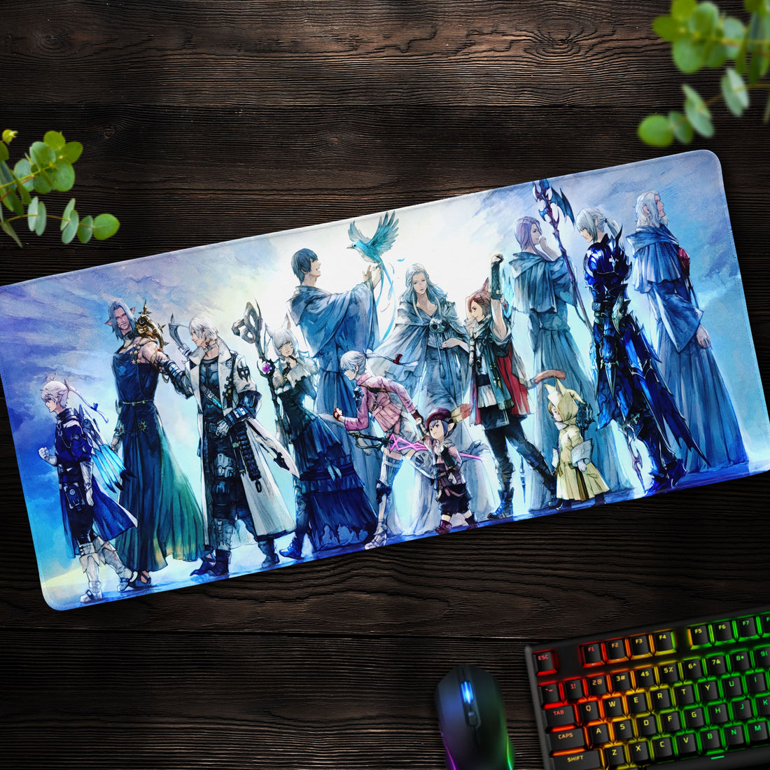 Final Fantasy XIV Desk Mat, Warrior of Light Mouse Pad