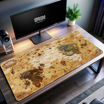 Final Fantasy World Map Desk Mat, Fantasy Adventure Mouse Pad