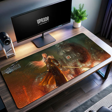 Final Fantasy Sephiroth Desk Mat, Shinra Flames Mouse Pad