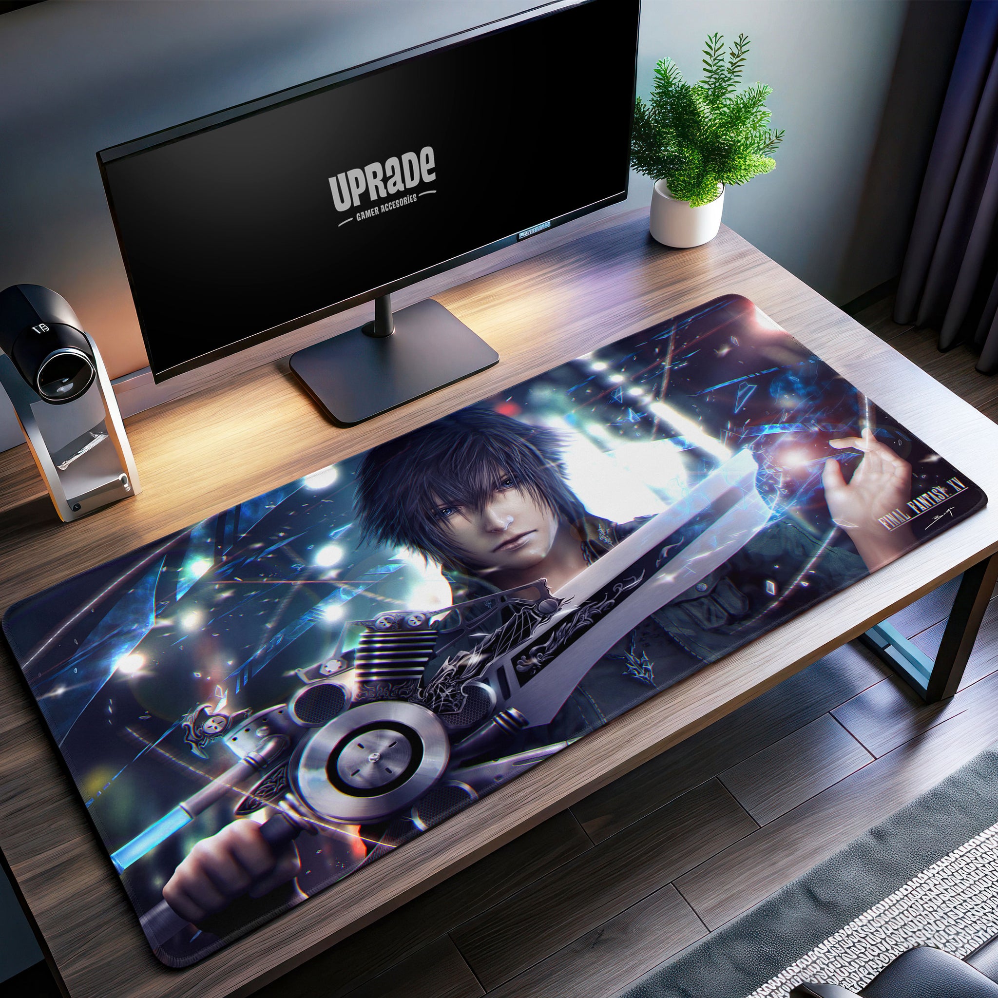 Final Fantasy XV Noctis Blade Desk Mat, Gamer Mouse Pad