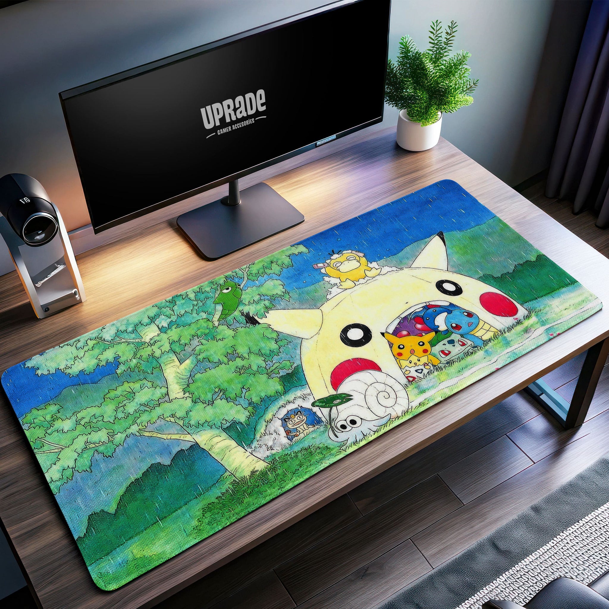 Pokémon Pikachu Tent Desk Mat, Cozy Forest Mouse Pad