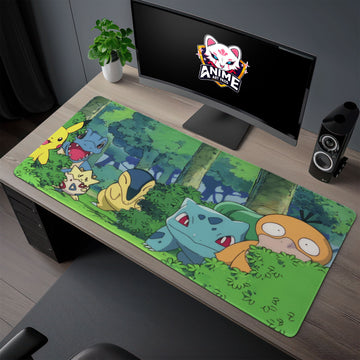 Forest Friends Desk Mat, Pokémon Mouse Pad