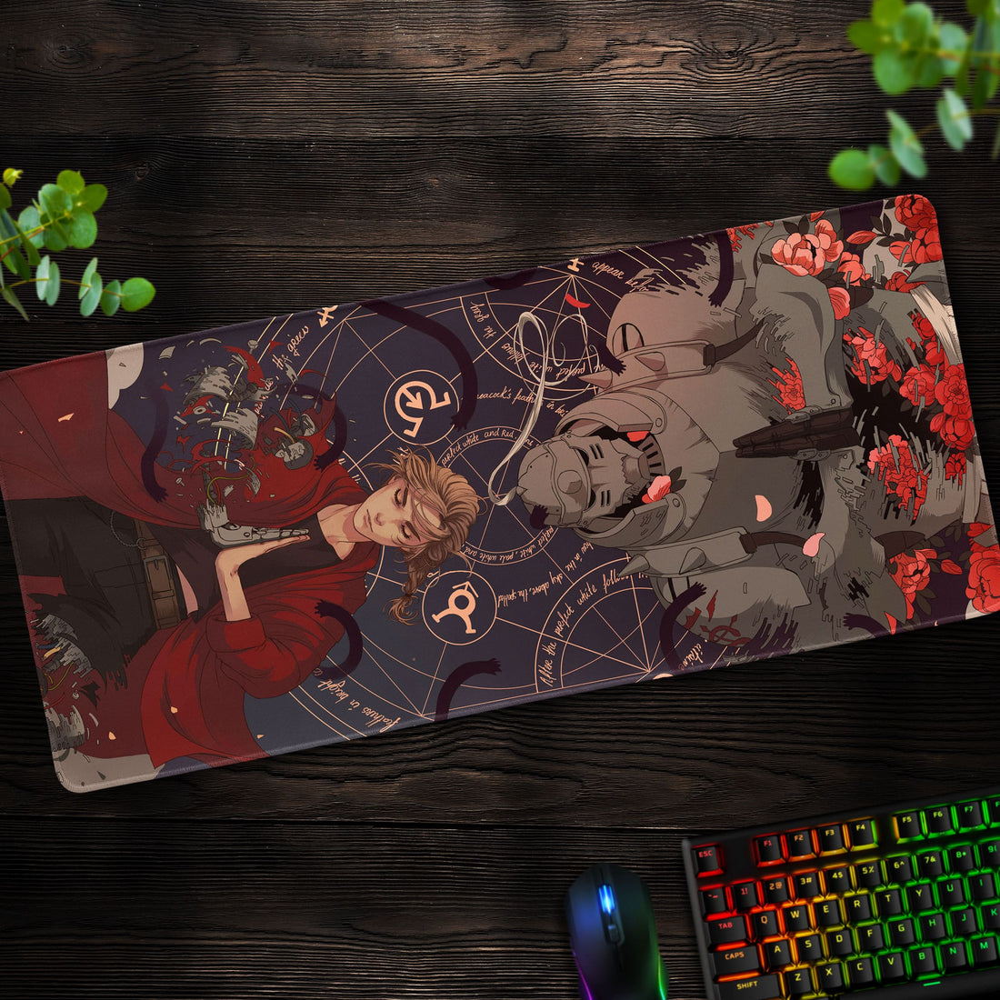 Philosopher’s Alchemy Desk Mat, Fullmetal Mouse Pad