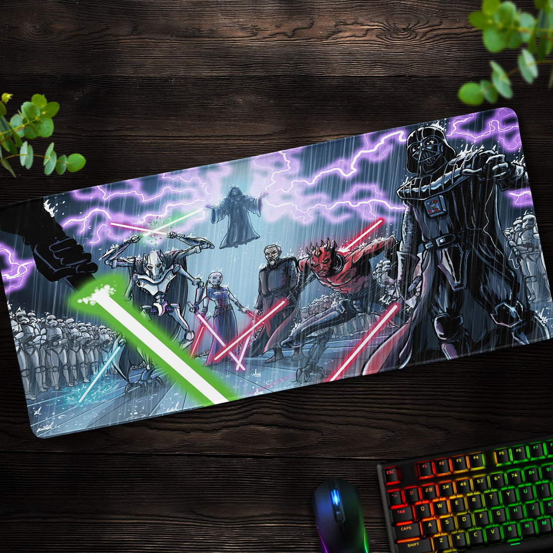 Star Wars Villains Desk Mat, Dark Side Sith Lords Mouse Pad