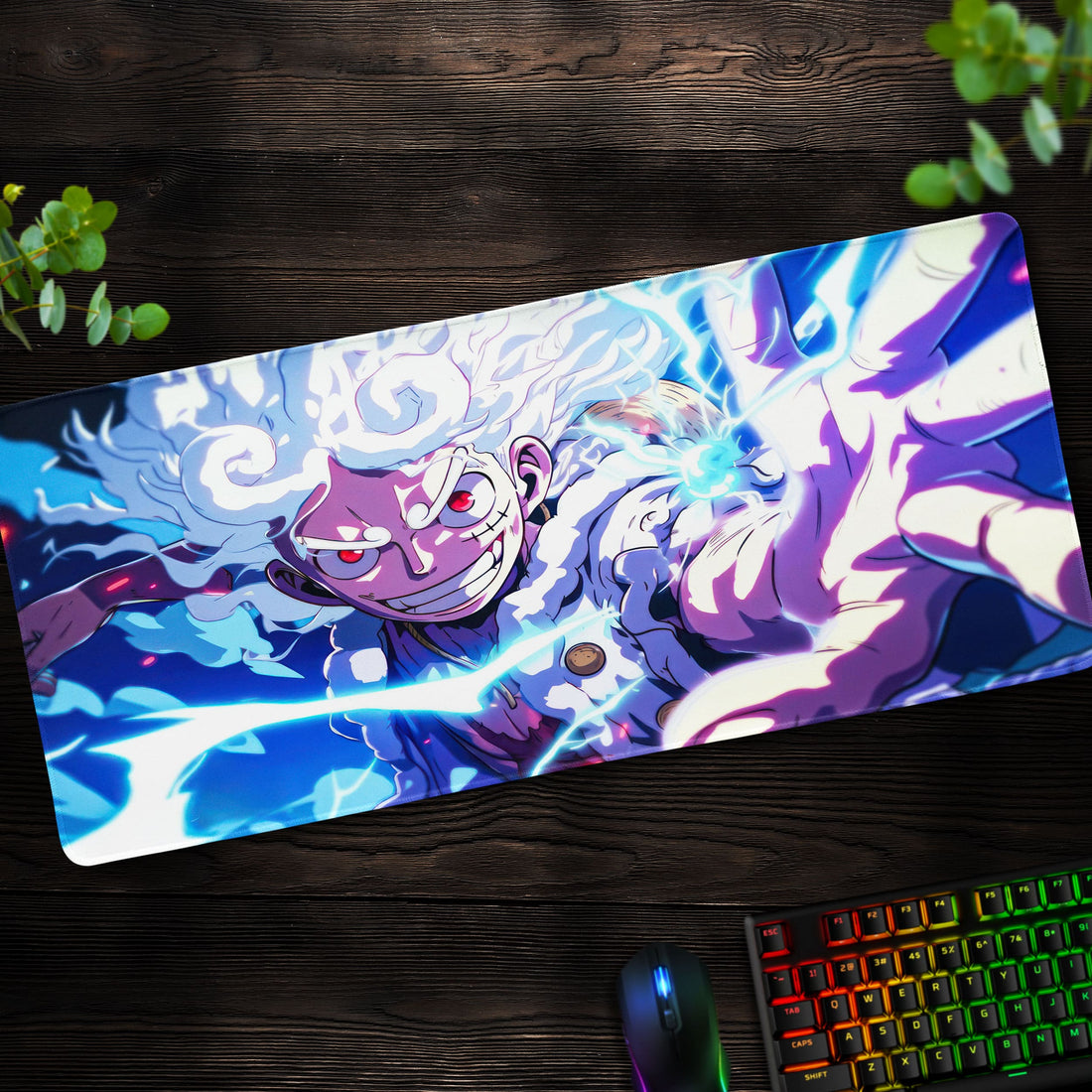 One Piece Gear Fifth Luffy Desk Mat, Lightning Strike Mouse Pad