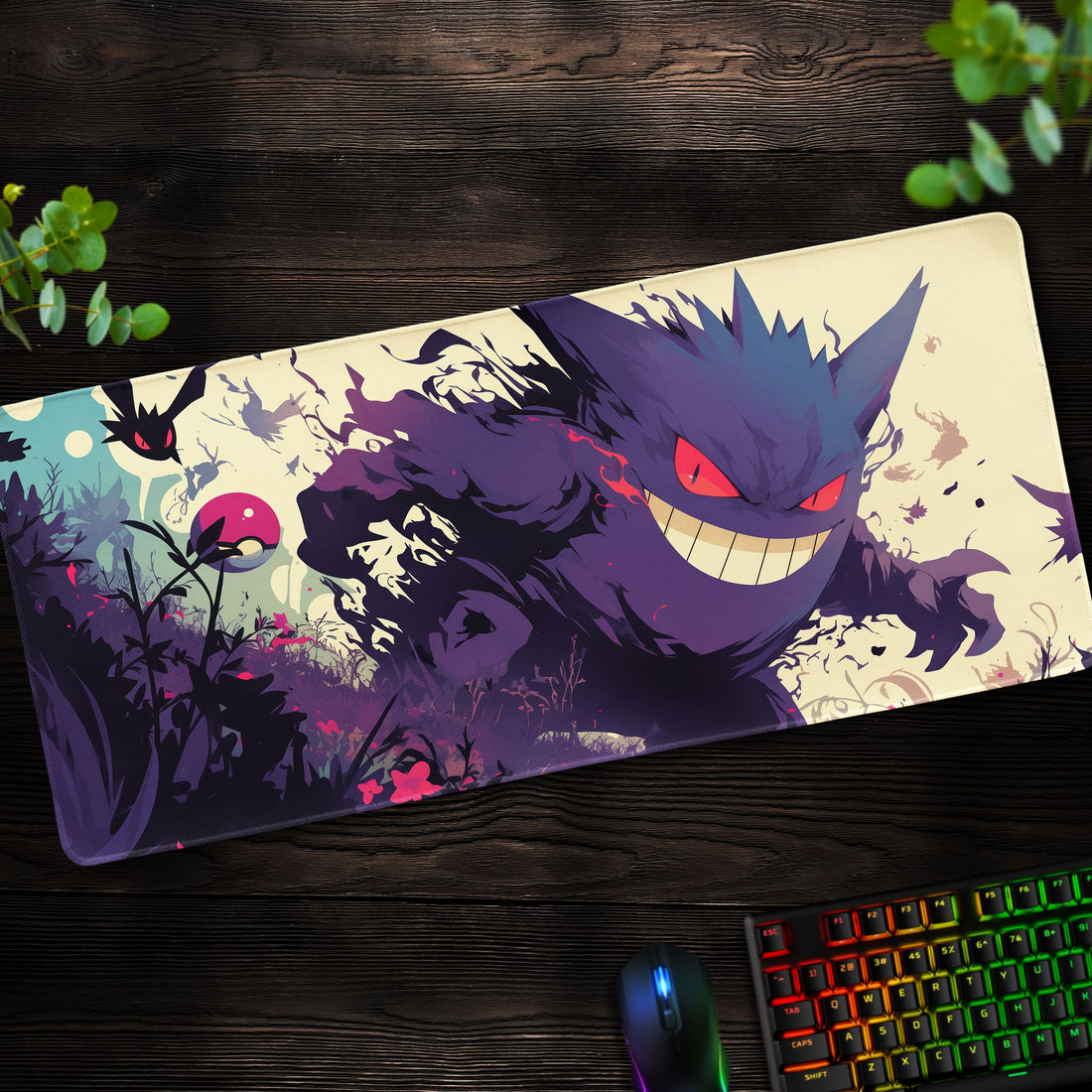 Gengar Shadow Realm Desk Mat, Pokémon Mouse Pad