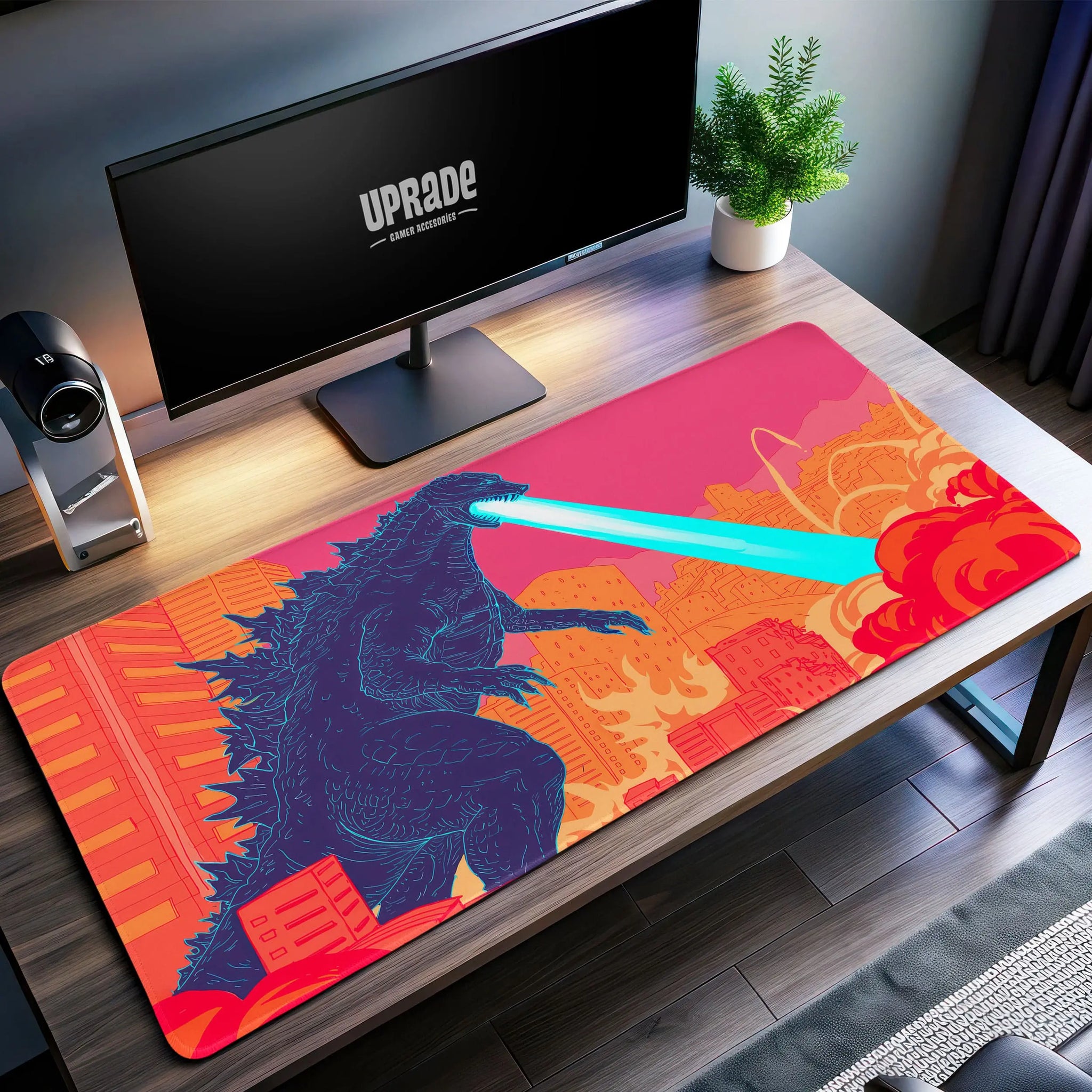 Godzilla Atomic Breath Desk Mat, King of the Monsters Mouse Pad - Cocoon Markt