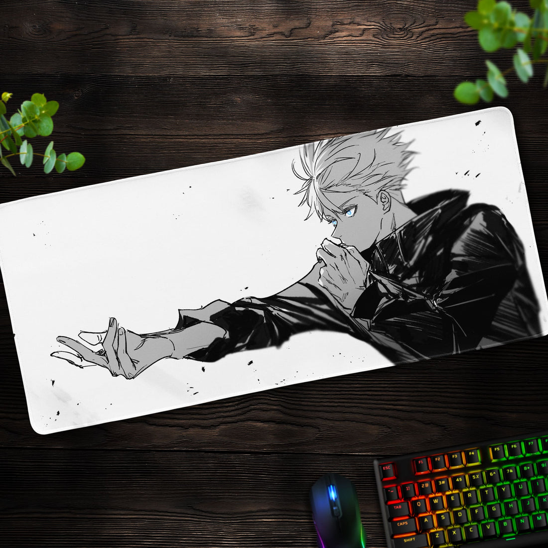 Satoru Gojo Desk Mat, Jujutsu Kaisen Anime Mouse Pad