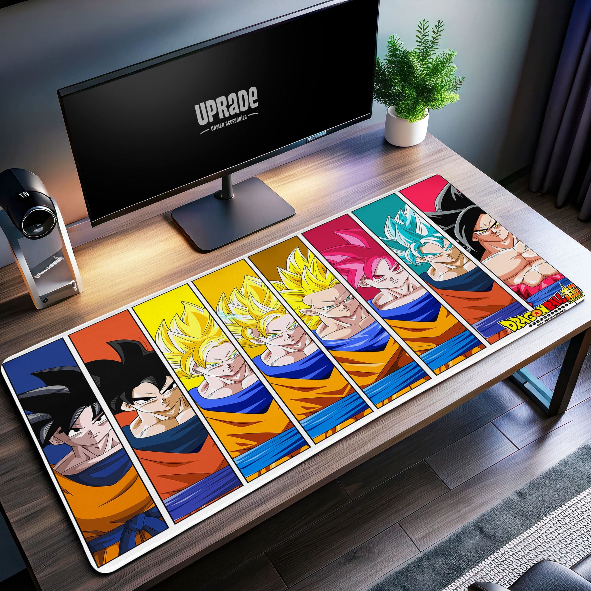 Goku Transformations Desk Mat, Dragon Ball Z Mouse Pad