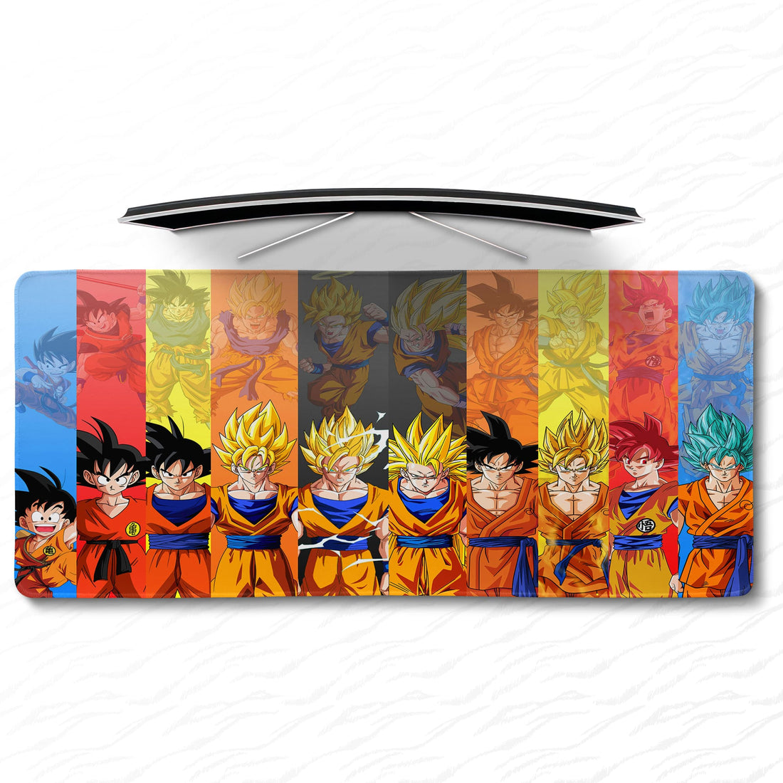 Dragon Ball Z Evolution Desk Mat, Goku Transformation Mouse Pad