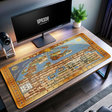 Zelda Hyrule World Map Desk Mat, Hero's Journey Mouse Pad