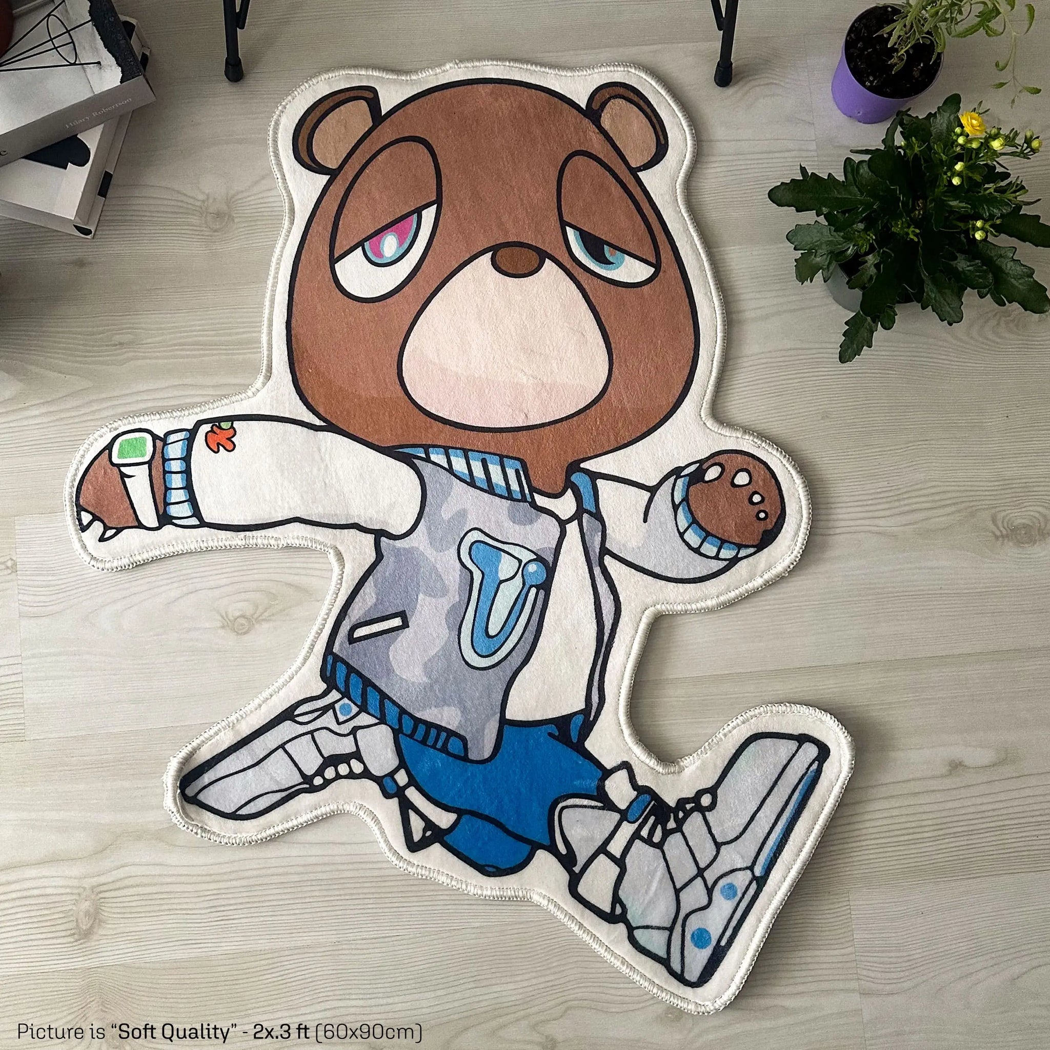 Graduation Bear Rug, Kanye West Hip-Hop Icon Carpet