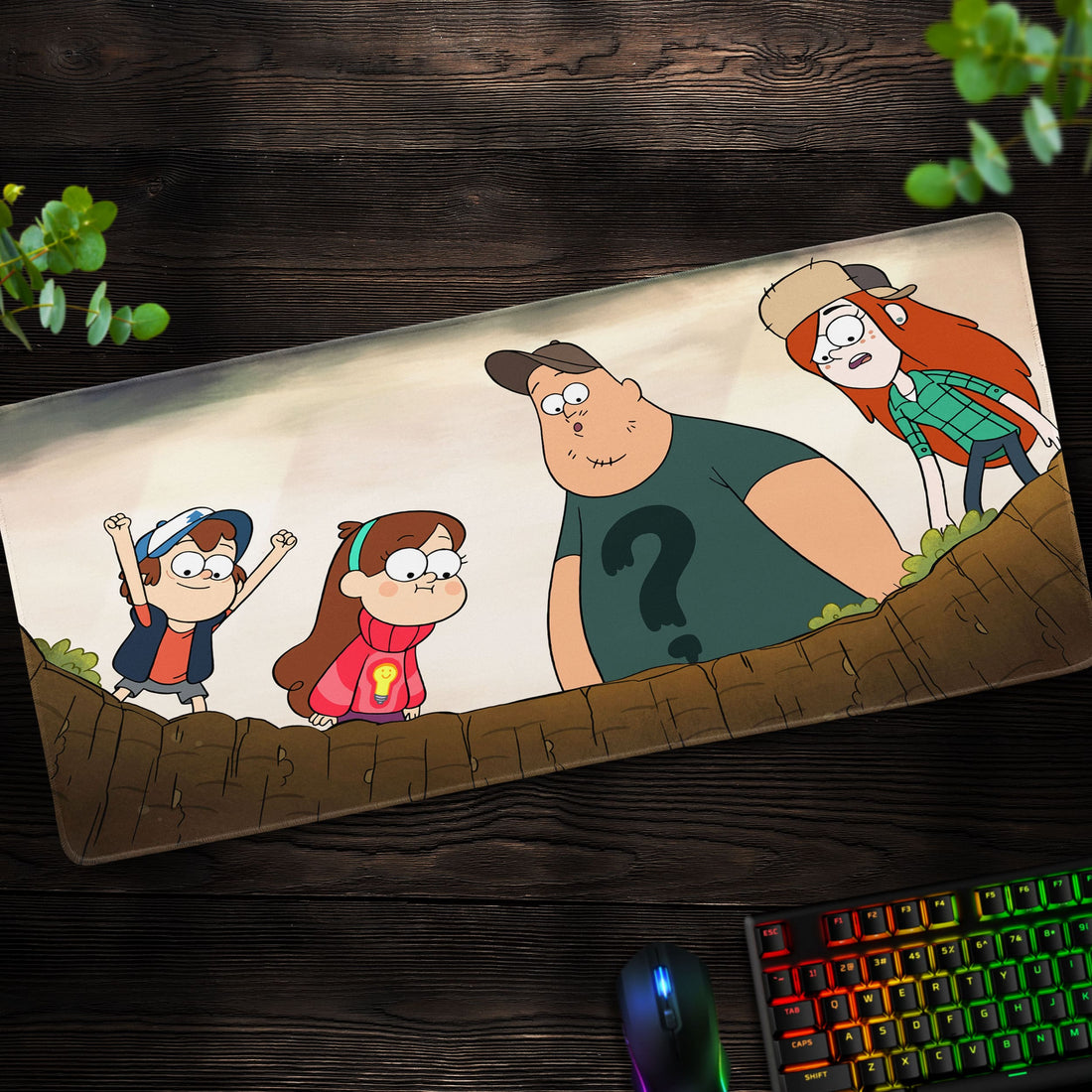 Mystery Shack Team Desk Mat, Gravity Falls Mouse Pad