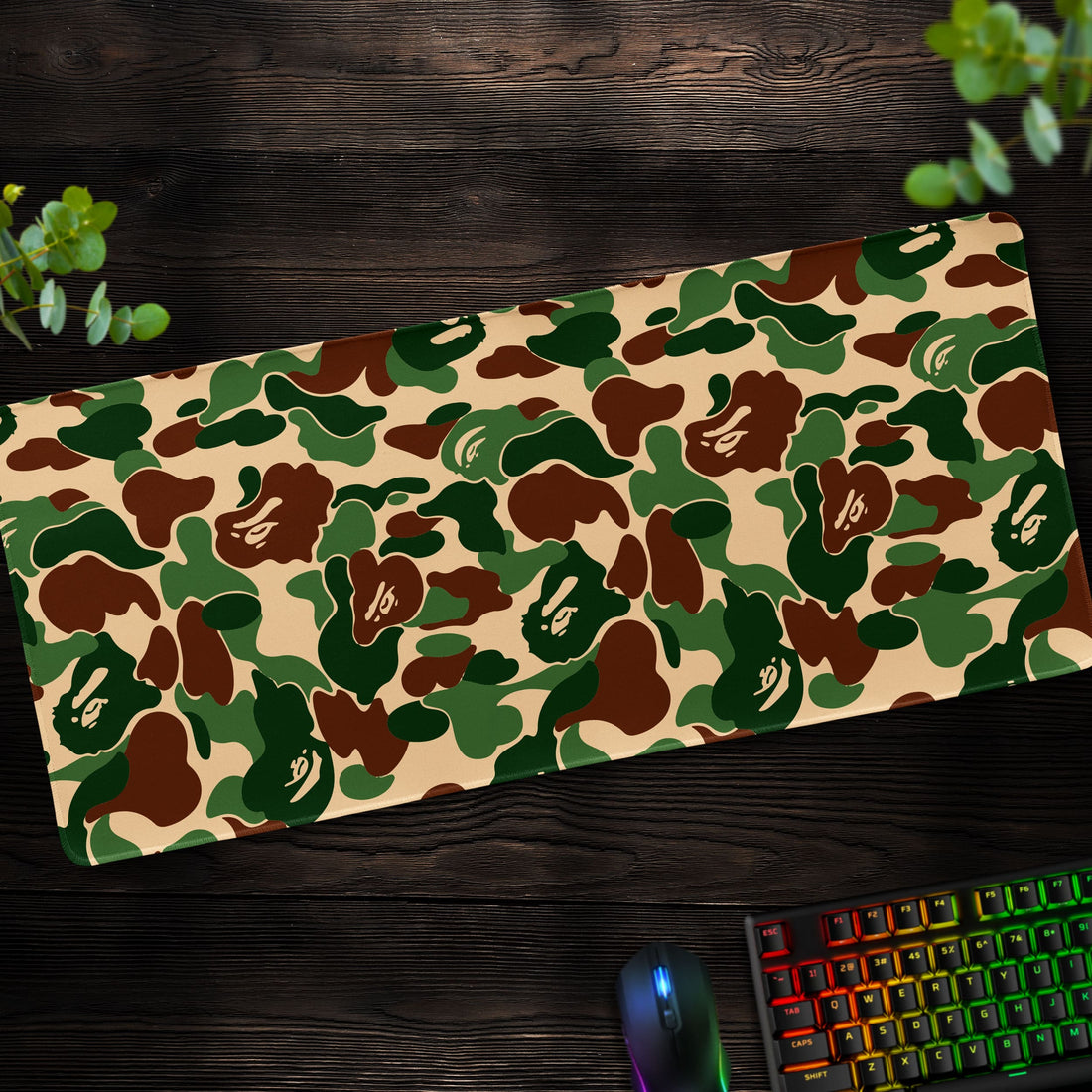 BAPE Camo Desk Mat, A Bathing Ape Mouse Pad