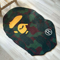 Green Camo Bape Streetwear Area Rug, Sneakerhead Carpet - Cocoon Markt