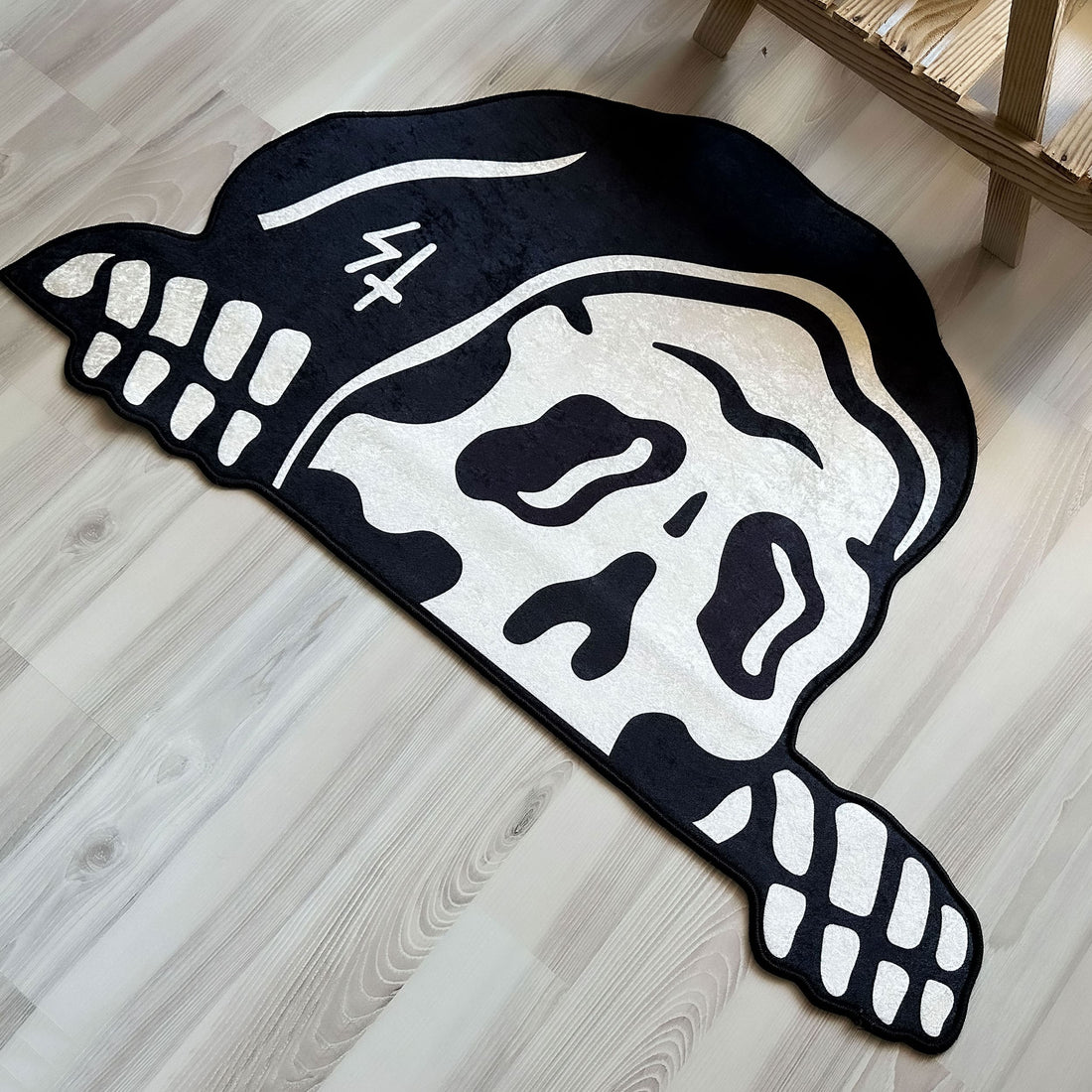 Grim Reaper Horror-Inspired Shaped Soft Rug