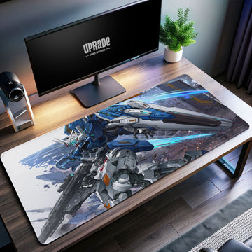 RX Gundam Battle Stance Desk Mat, Mobile Suit Mecha Mouse Pad