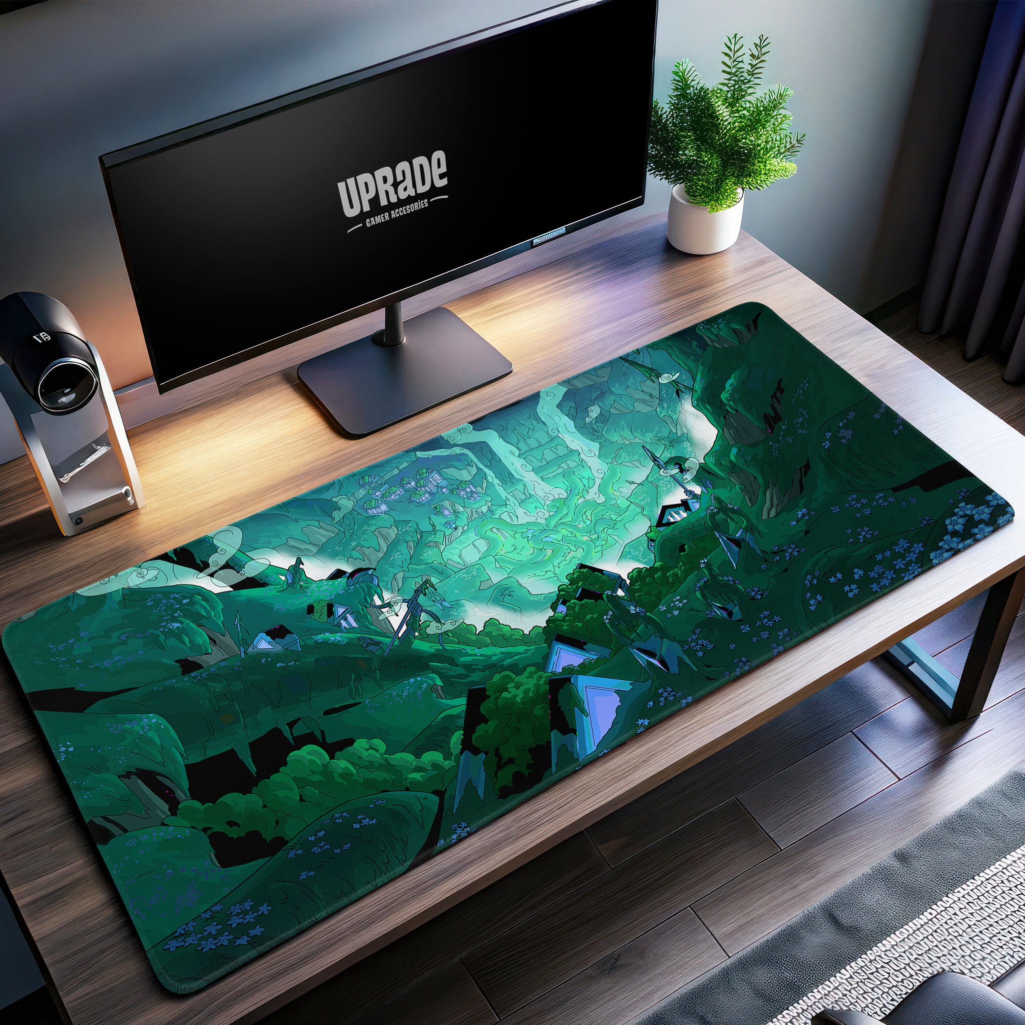 Hades Elysian Sanctuary Desk Mat, Underworld Paradise Mouse Pad